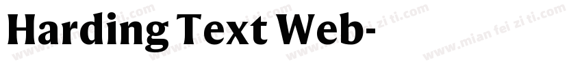 Harding Text Web字体转换